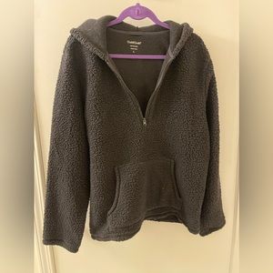 Cuddl Duds Fuzzy Quarter Zip Hoodie